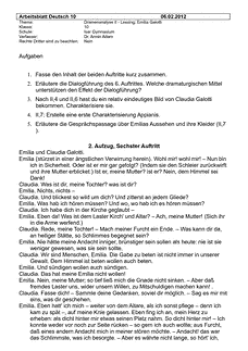 Arbeitsblatt