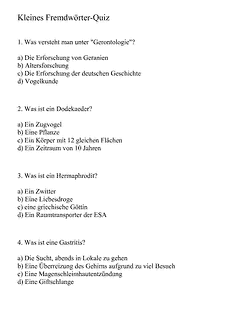 Arbeitsblatt