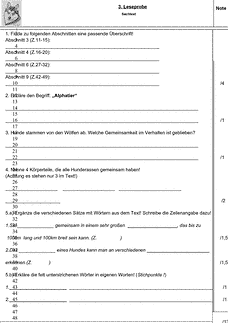 Schulaufgabe / Klausur