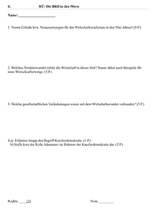 Stegreifaufgabe / Kurzarbeit / Extemporalie