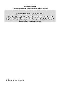 Unterrichtsentwurf / Lehrprobe / Musterstunde