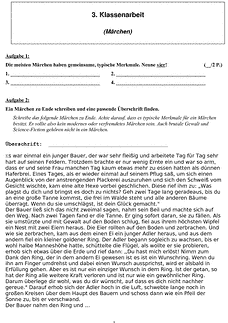Schulaufgabe / Klausur
